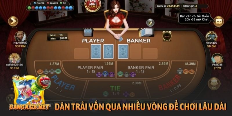 Bật mí cách chơi baccarat thắng 100% từ cao thủ top đầu 3 Dàn trải vốn qua nhiều vòng để chơi lâu dài